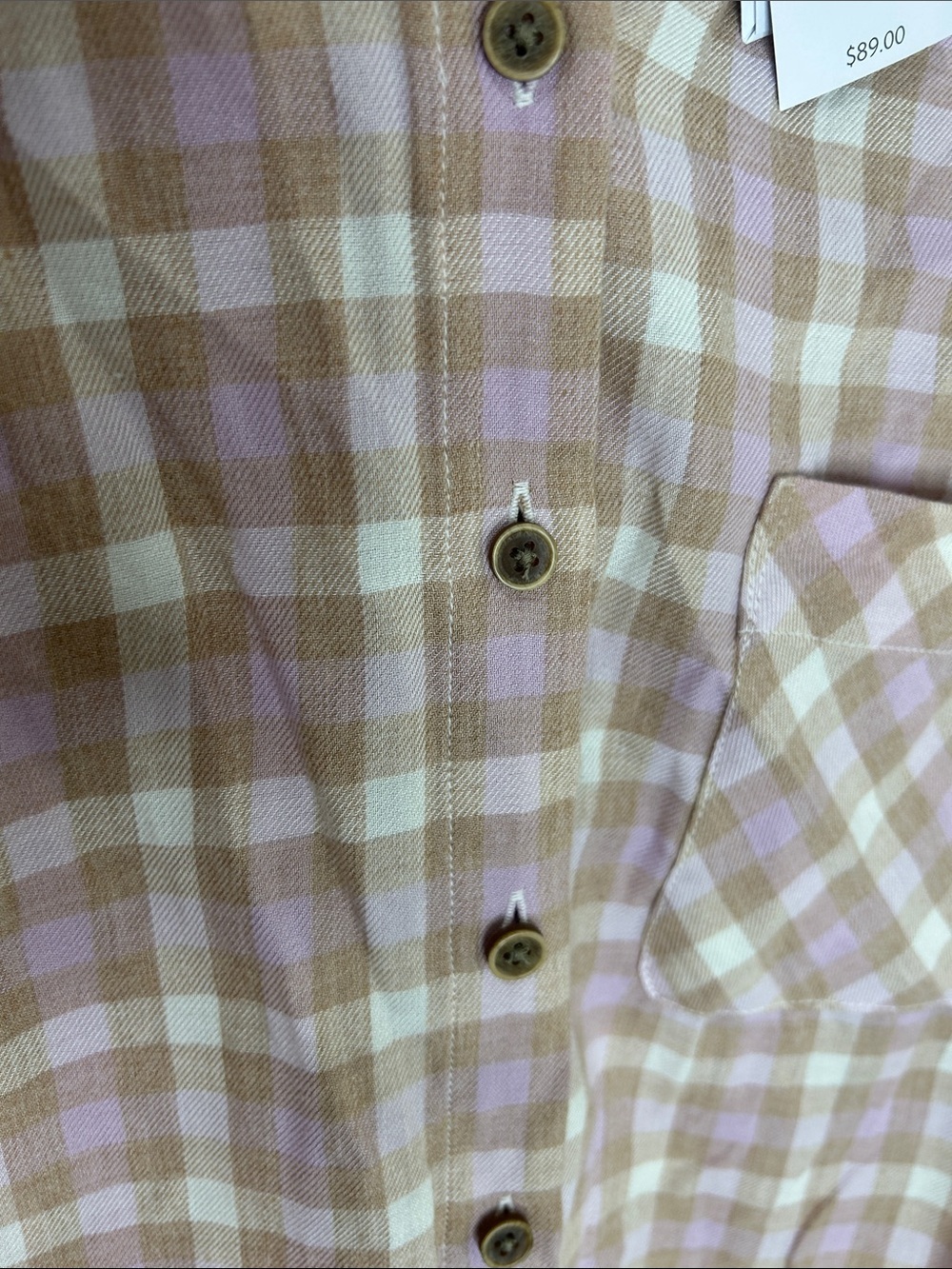 NWT J. JILL Plaid Brushed-Twill Button Front Shirt Size Small - Picture 10 of 16